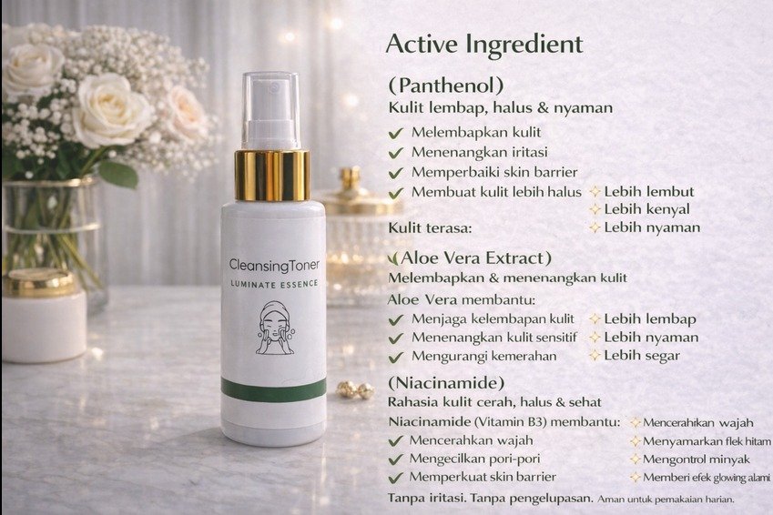 Penjelasan Cleansing Toner Penjelasan Cleansing Toner